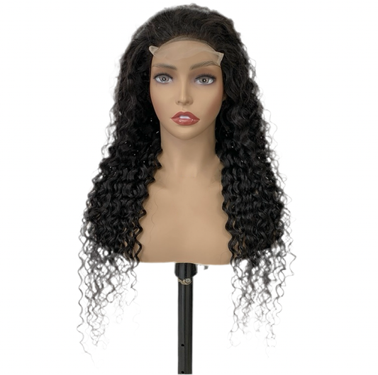 5x5 Closure Deep Wave Wig 150 density